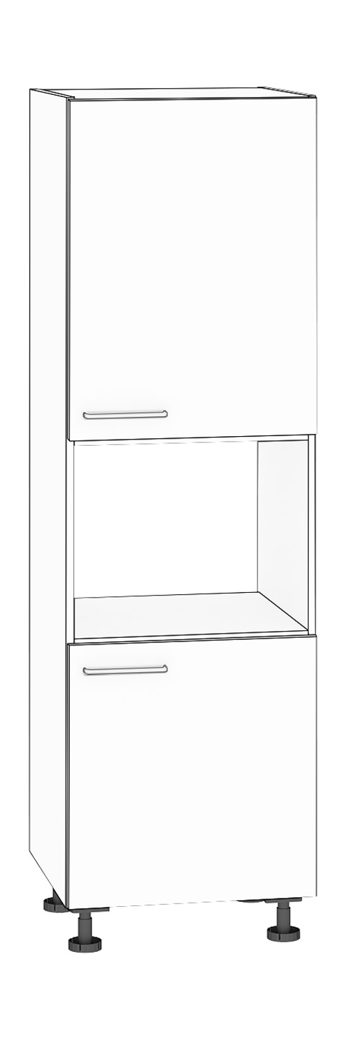 Hochschrank für Kompaktgerät, Höhe 201,25 cm Türanschlag rechts, weiß