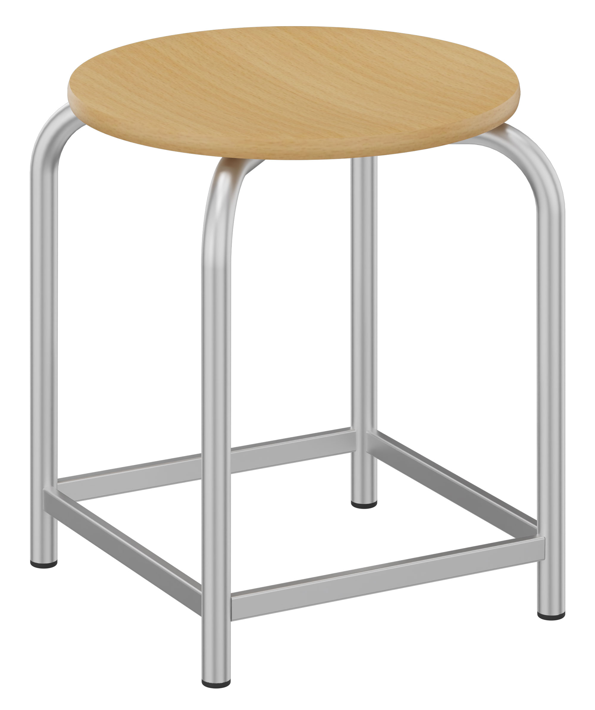 Hocker Basic Höhe 43 cm, mit Fußstrebe