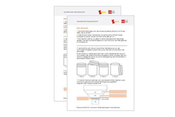 Filterwerkstatt Arbeitsblatt downloaden Filterwerkstatt Arbeitsblatt