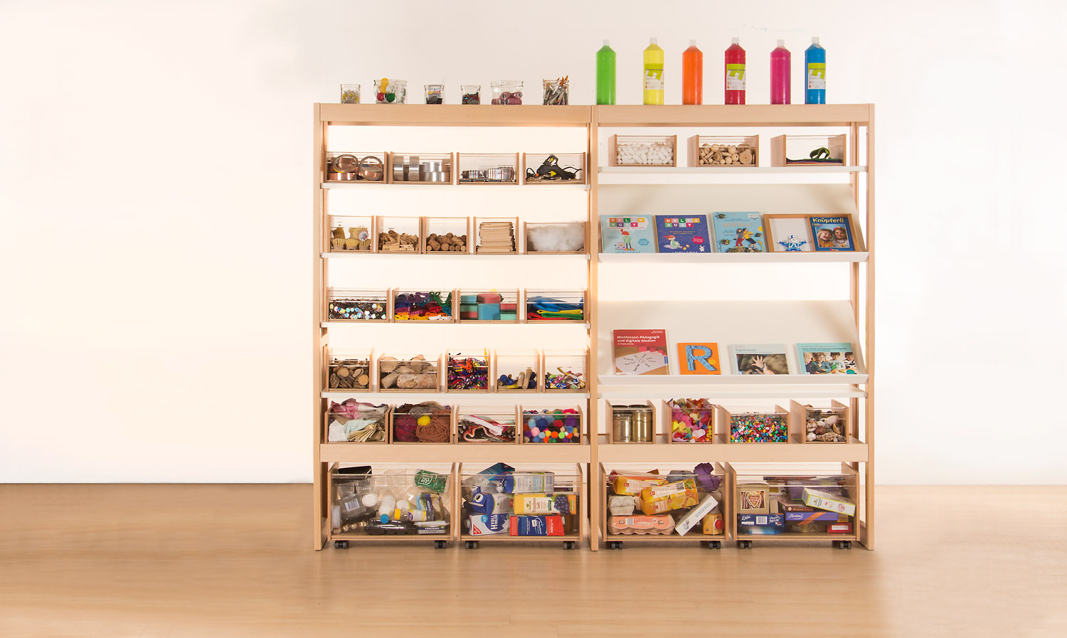 Werk- und Kreativregal 2, Breite 207,5 cm Werk- und Kreativregal 2, Breite 207,5 cm