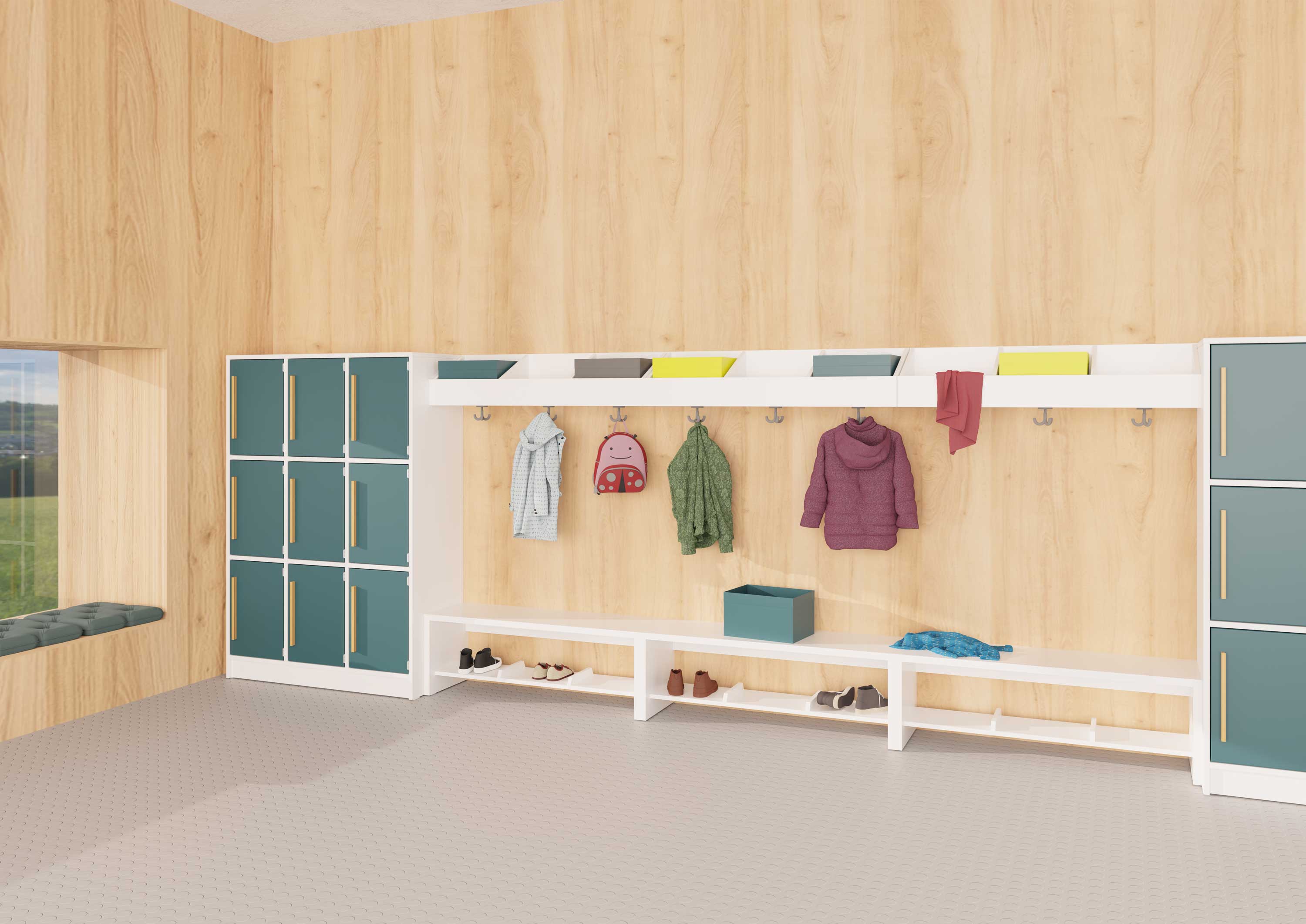 hej Hängegarderobe N mit 31,2 cm Fachbreite, 3 Fächer