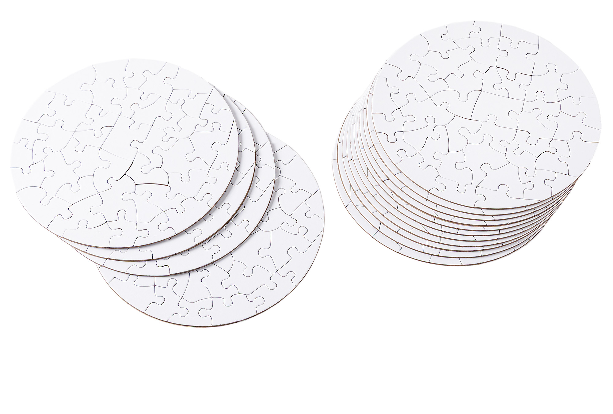 Puzzle Set blanko, rund