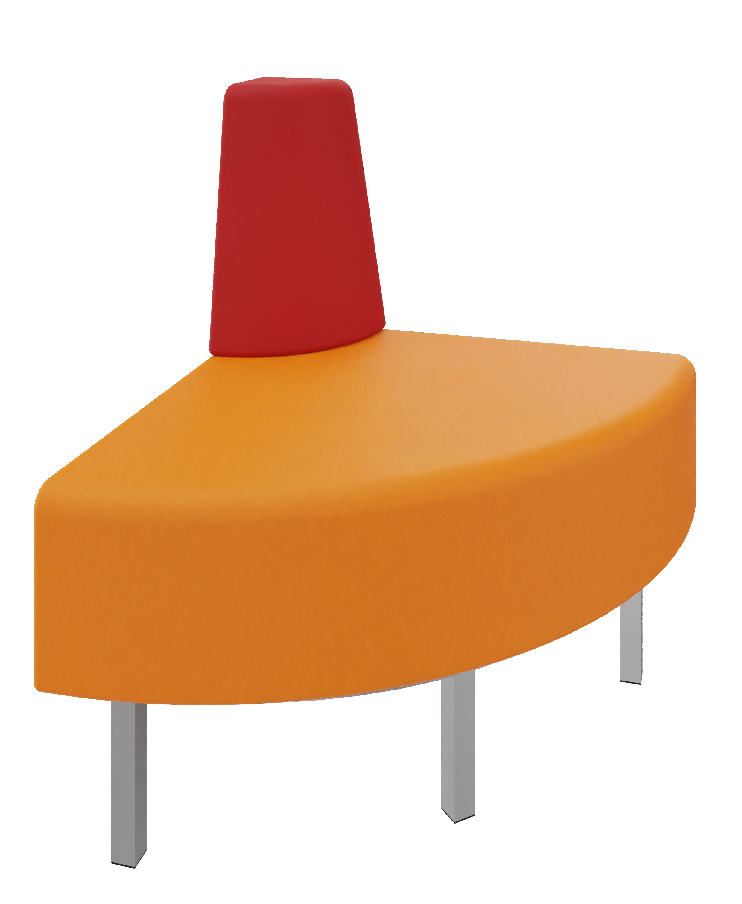 Litti Außeneckelement SOFTSKIN orange / rot
