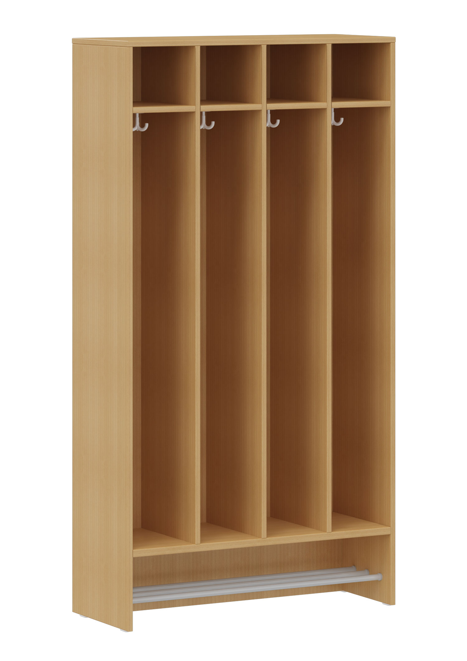 hej Schrankgarderobe D mit 22,6 cm Fachbreite Größe 5, 4 Schrankfächer