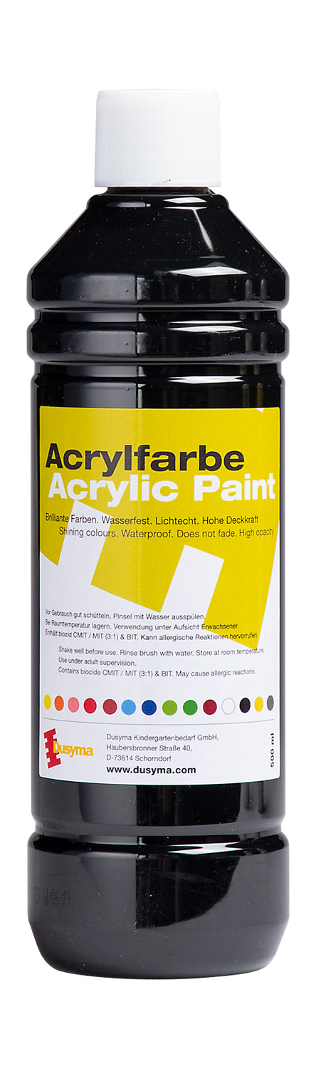 Acrylfarbe schwarz