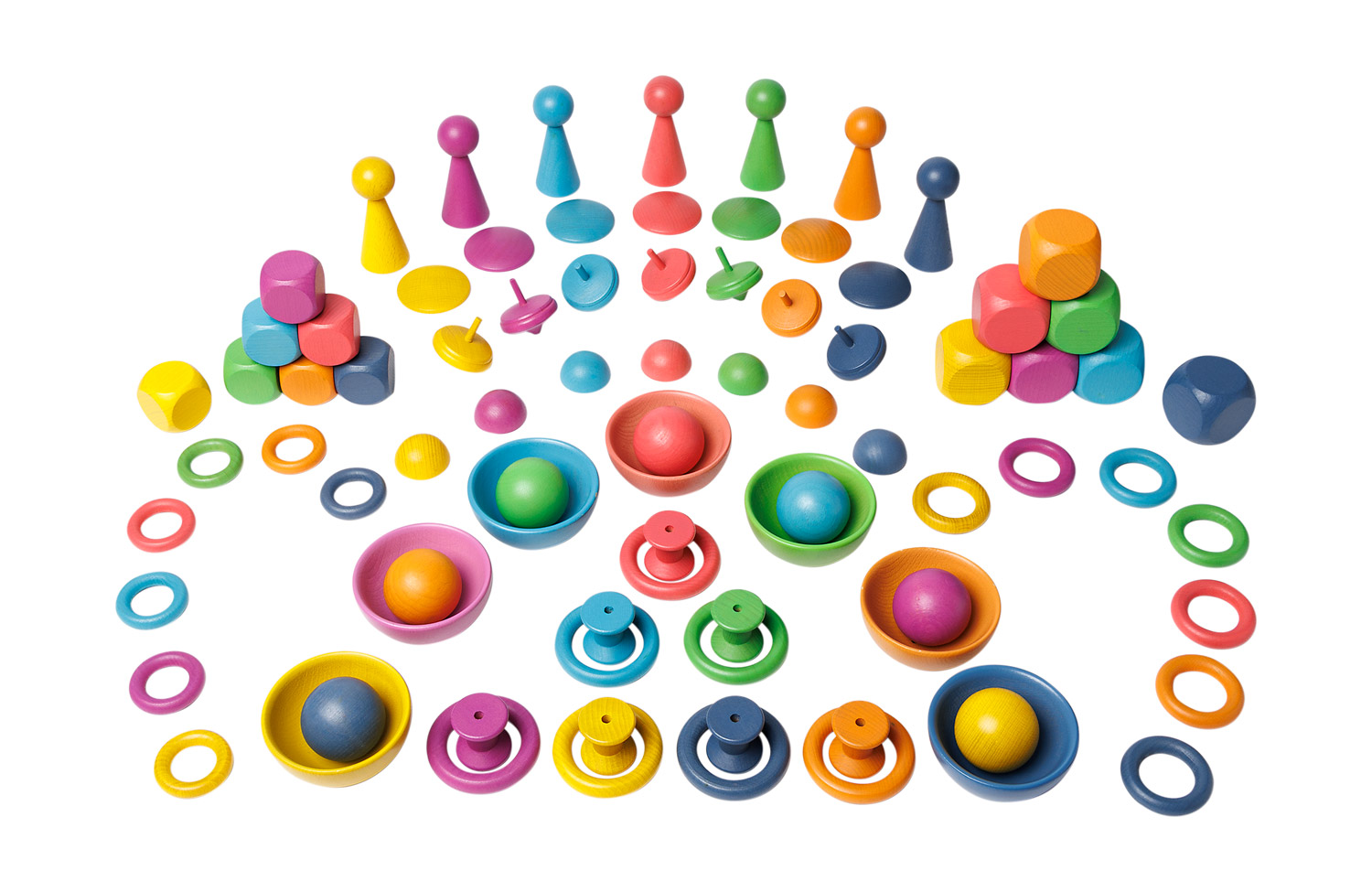 Rainbow Wooden Super Set
