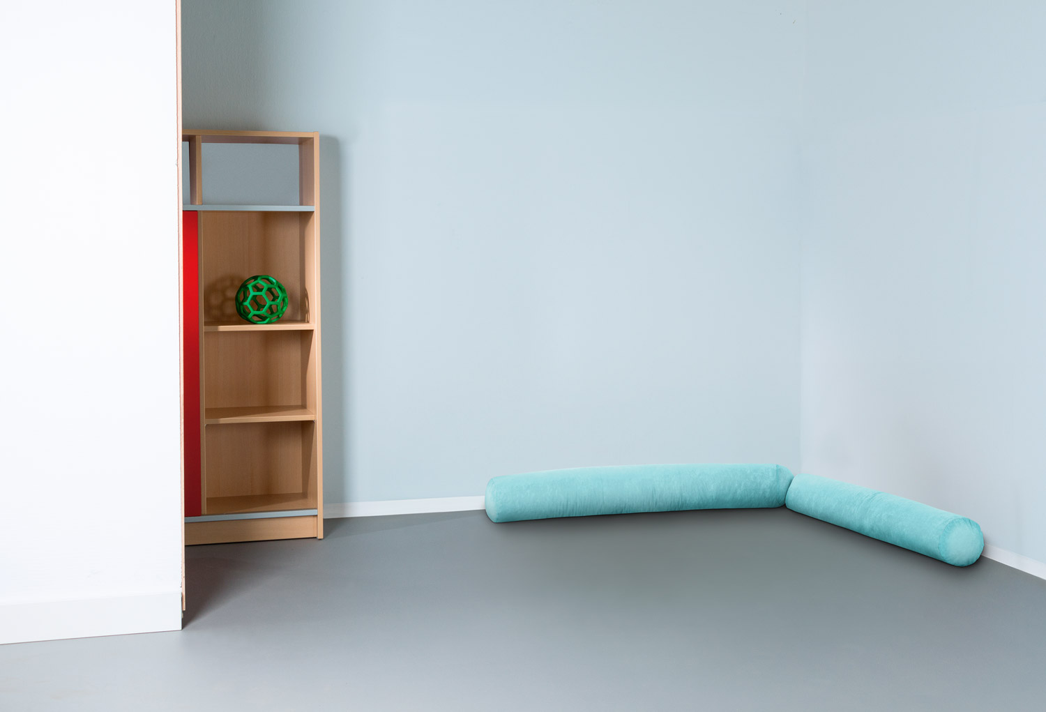 Rundpolster-Set Softskin eisblau