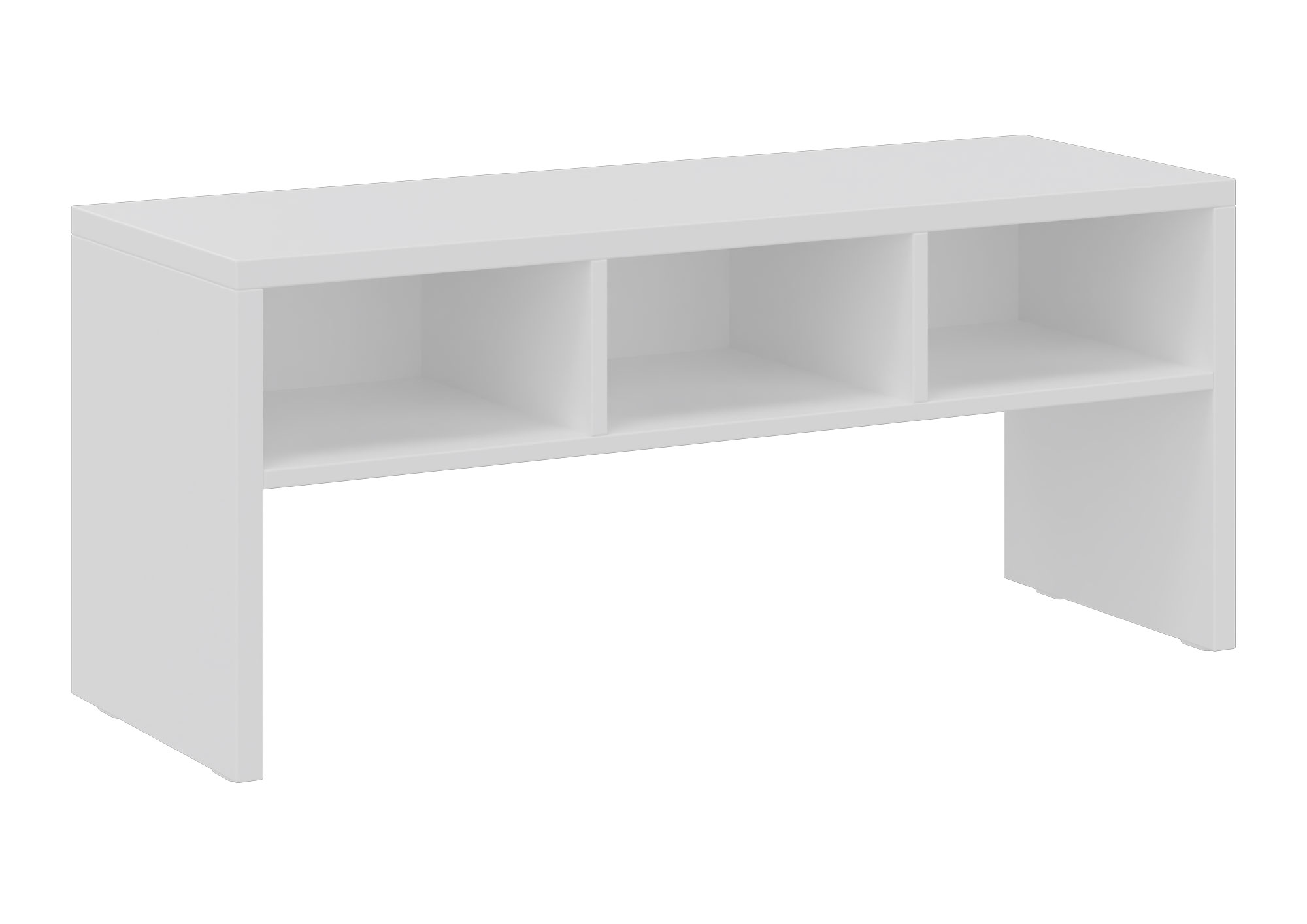 hej Garderobenbank T mit Fächern Höhe 43 cm, Breite 100 cm, weiß Dekor