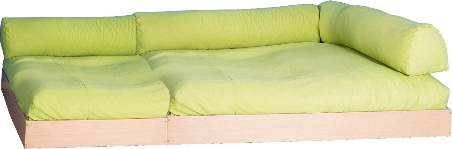 Kuscheleckenpodest Buche Dekor, 160 cm tief