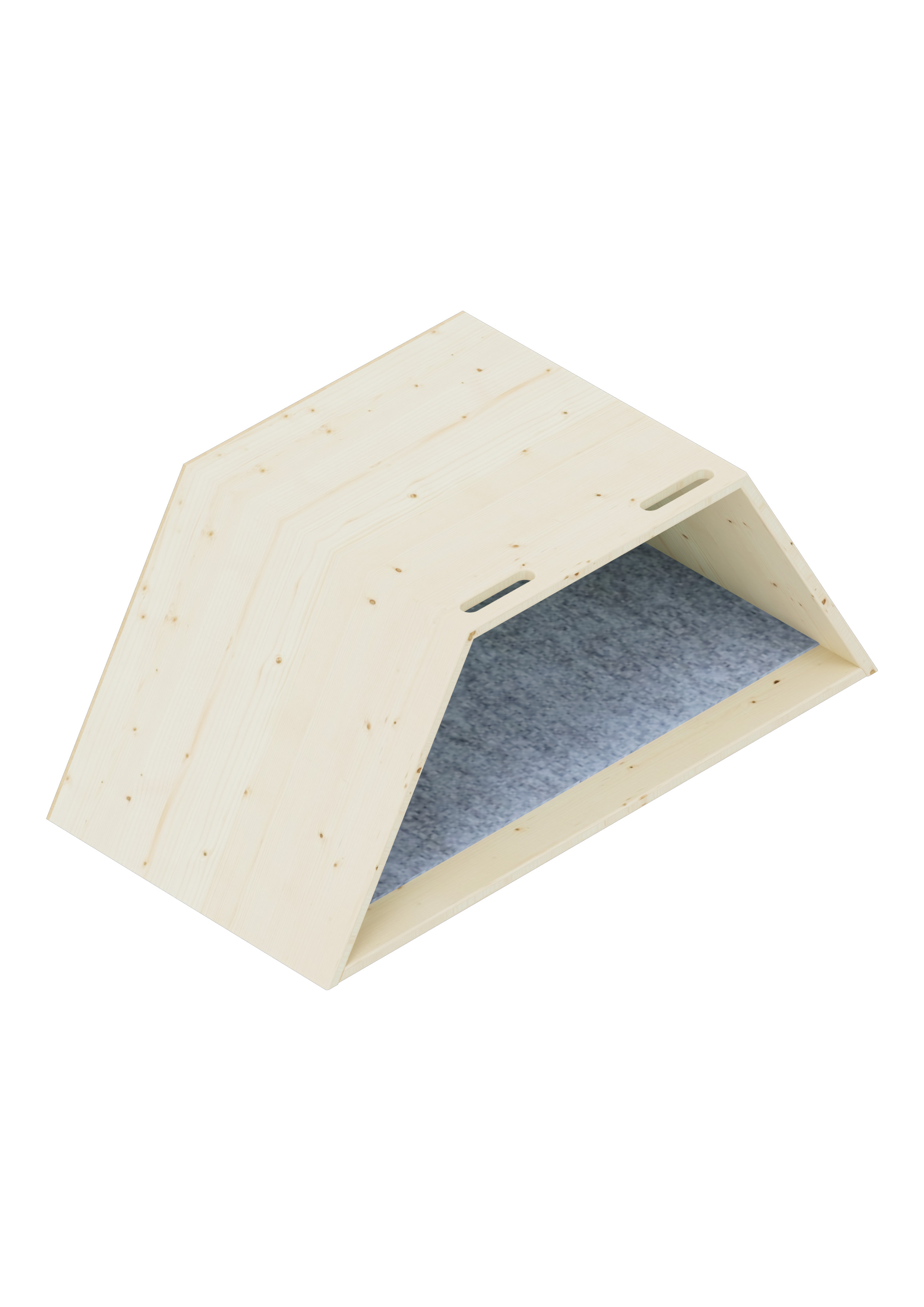 Lernwabe® Flip Halbe Wabe Größe S, Seiten hellblau, Rückwand hellgrün