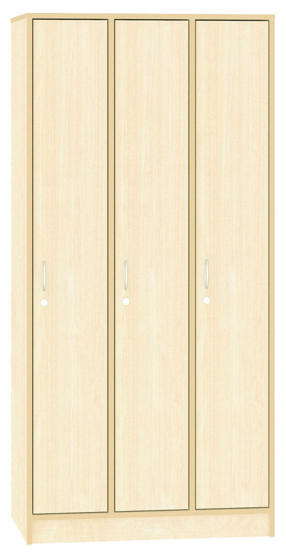 Garderobenschrank mit 3 Türen, Breite 90 cm