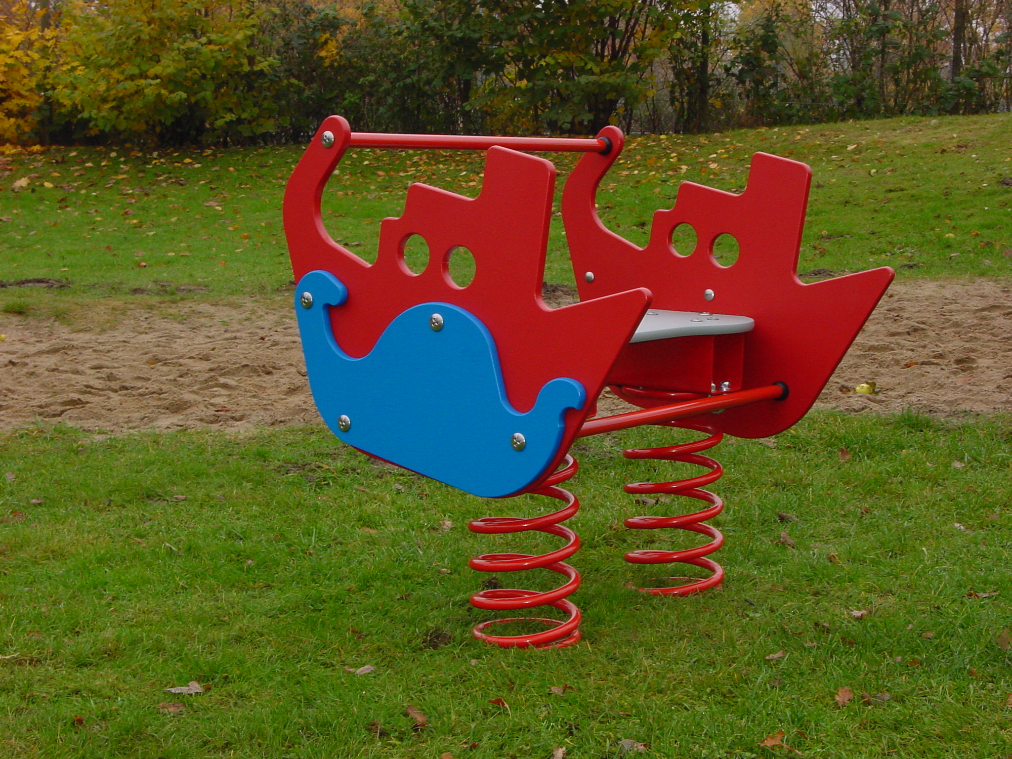 Federwippe Dampfer