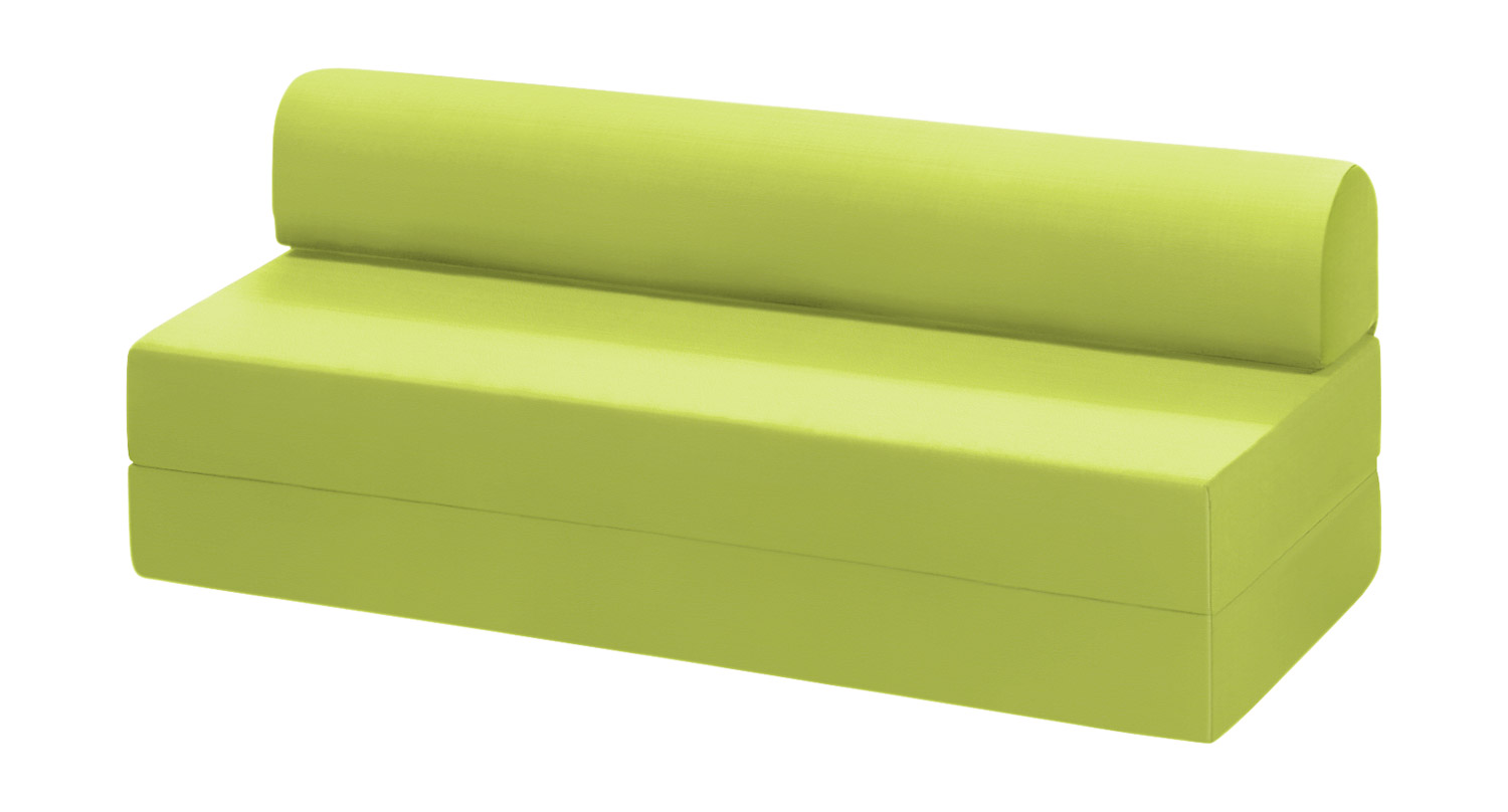 Klapp-Couch Softskin hellgrün