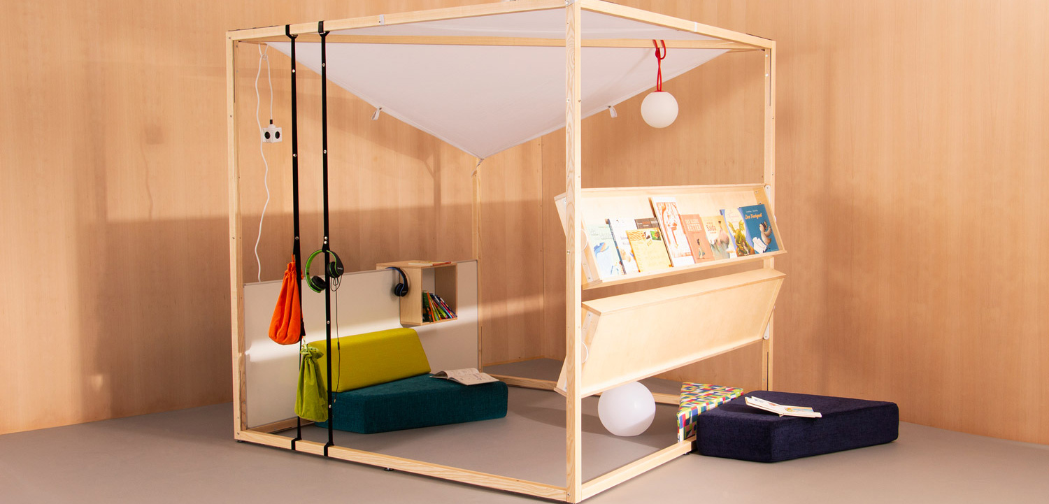 RaumWürfel als Bücherei RaumWürfel als Bücherei