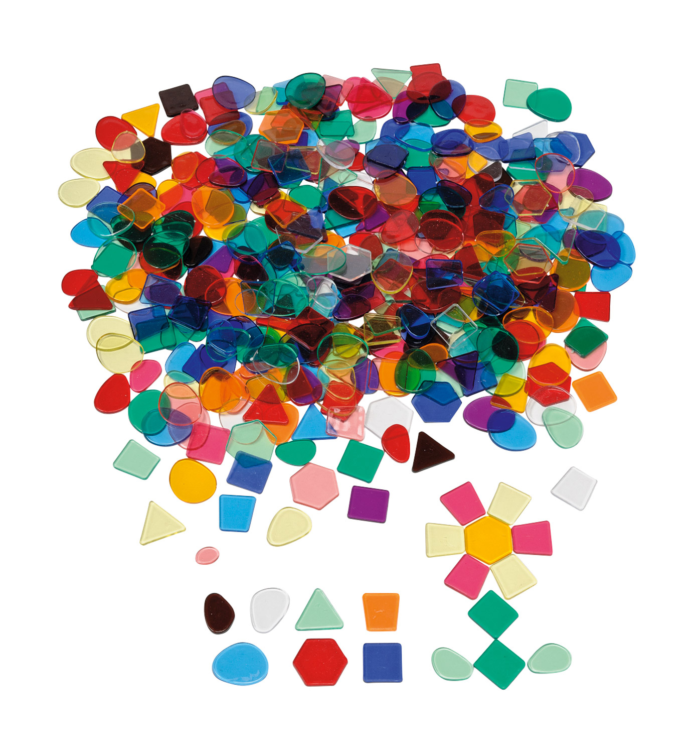 Mosaikplättchen transparent