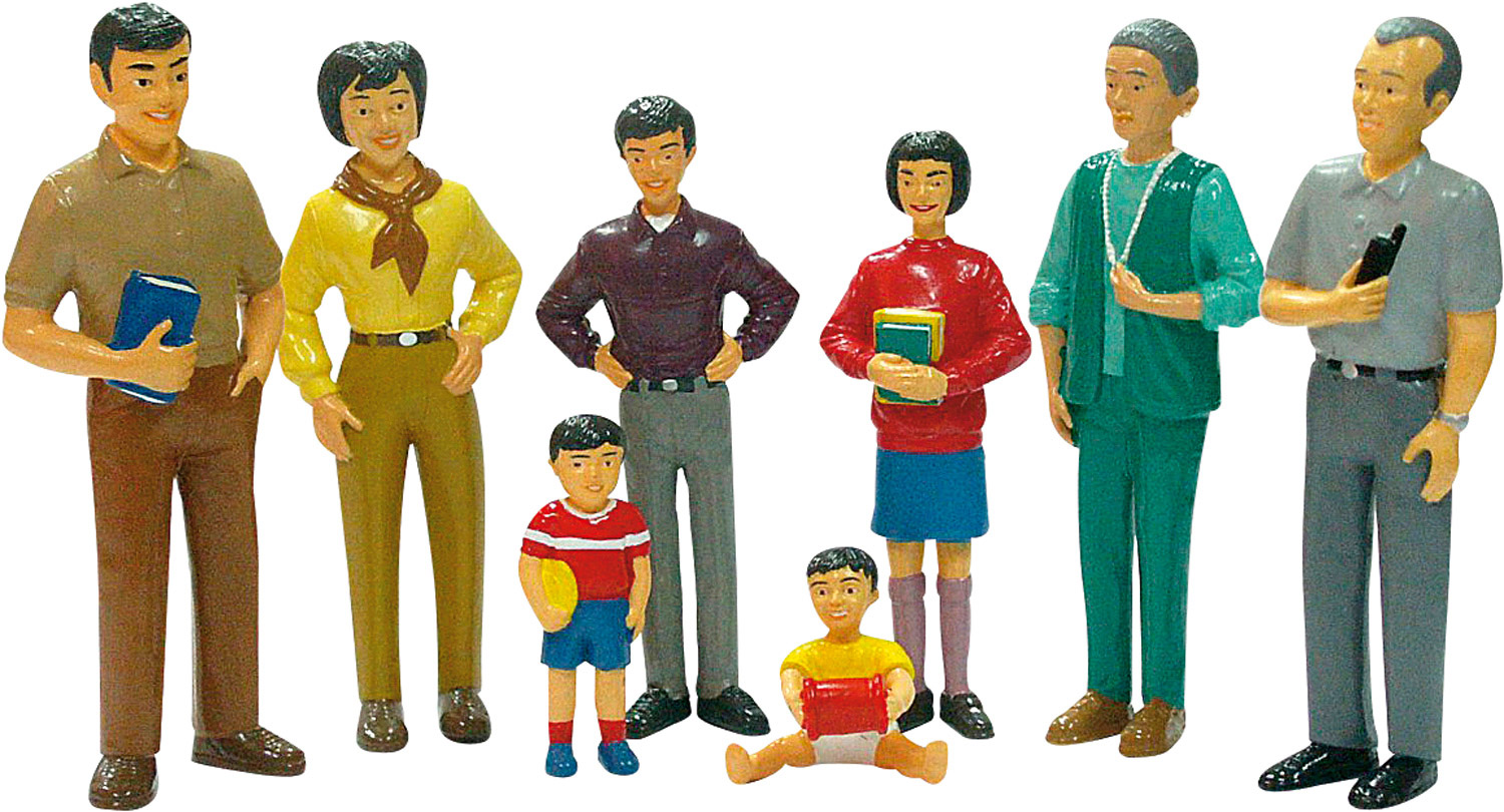 Familien aus aller Welt Asiatische Familie
