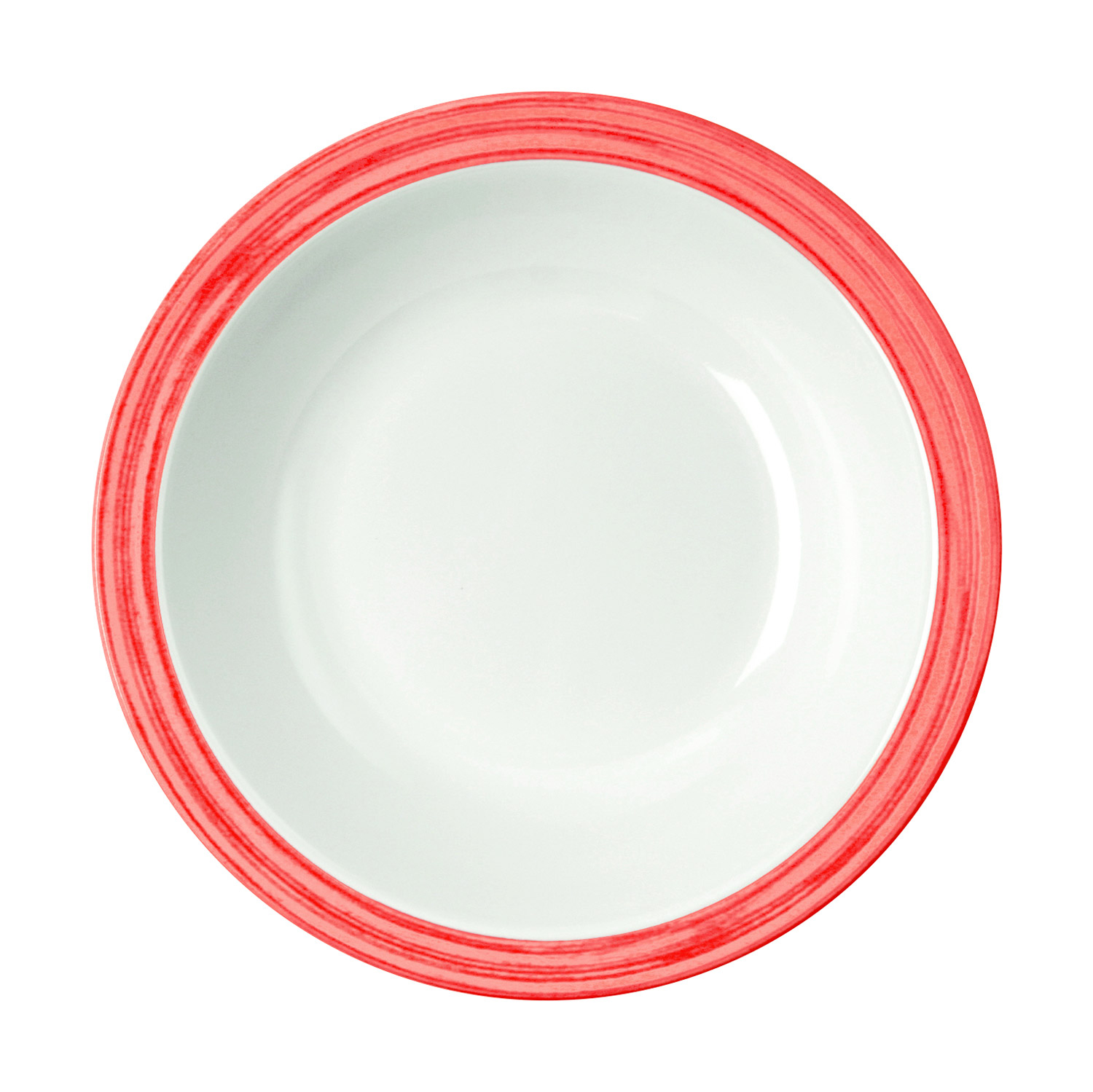 Melamin Suppenteller rot