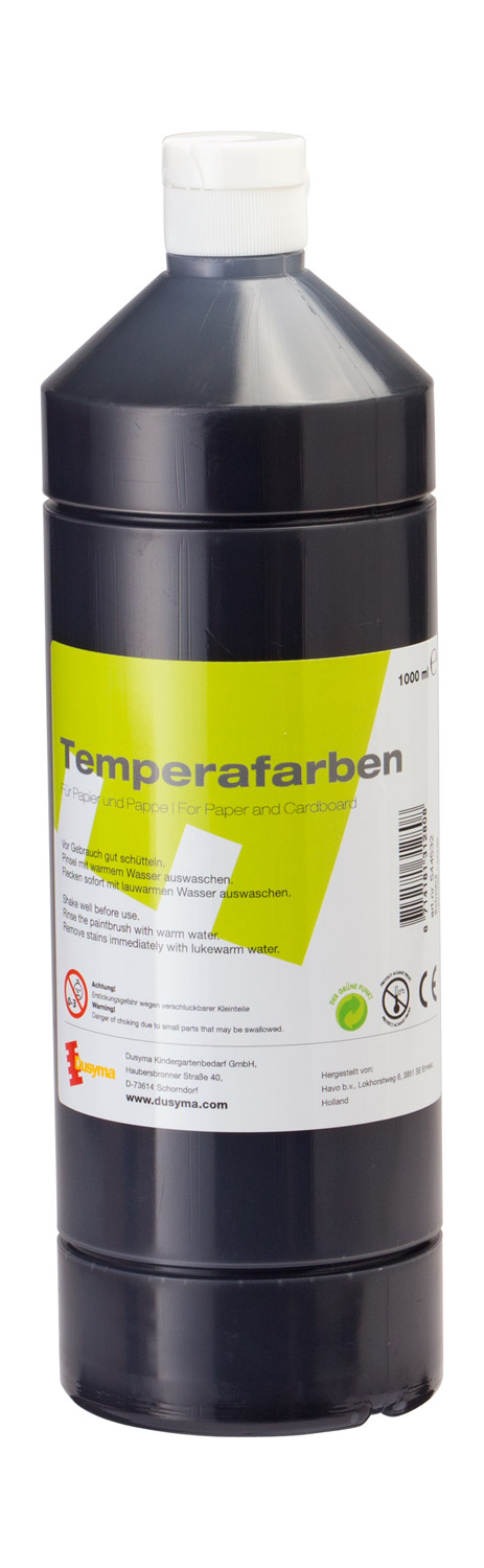 Temperafarbe schwarz