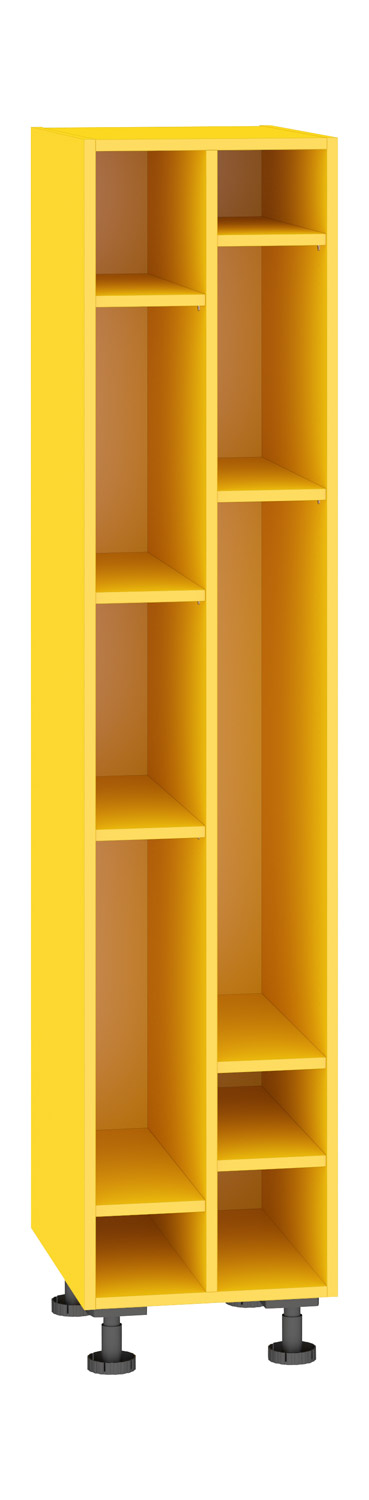 Hochregal gelb