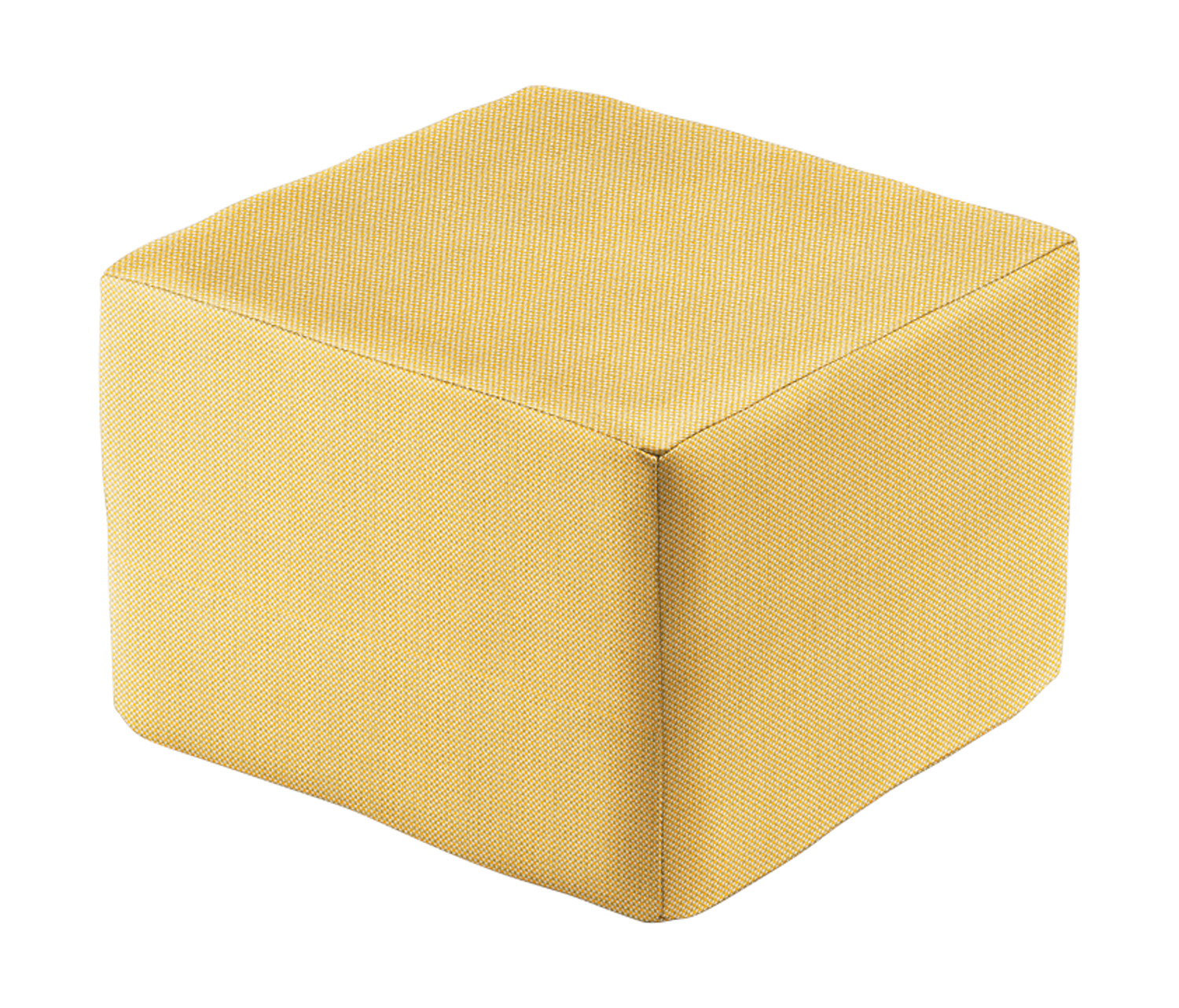 Polsterhocker Quadrat Krippe Riol gelb