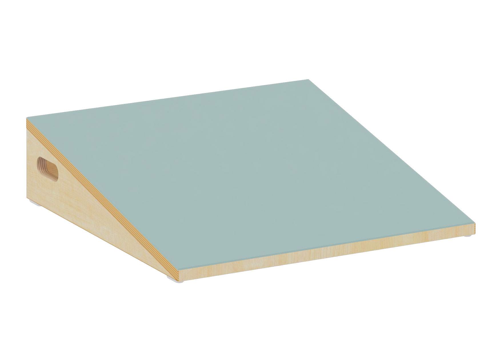 Podest Rampe eisblau
