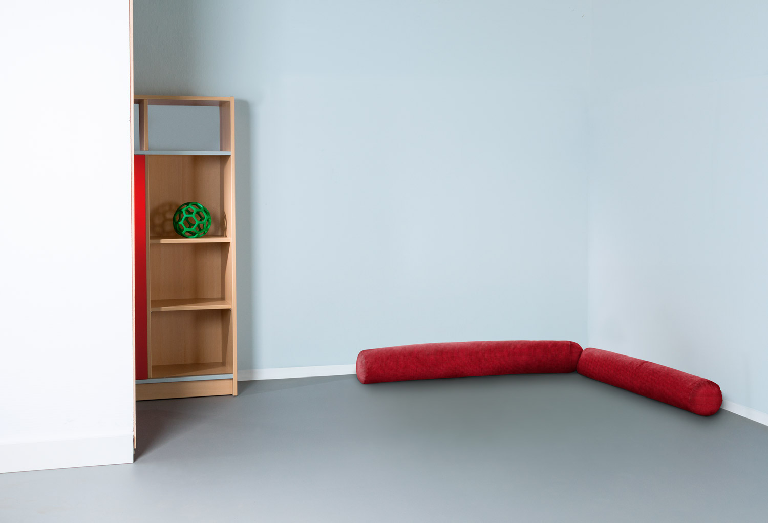 Rundpolster-Set Riol rot
