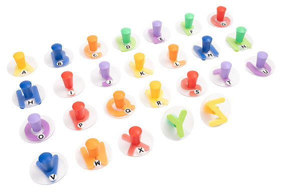 Moosgummi Stempel Großbuchstaben