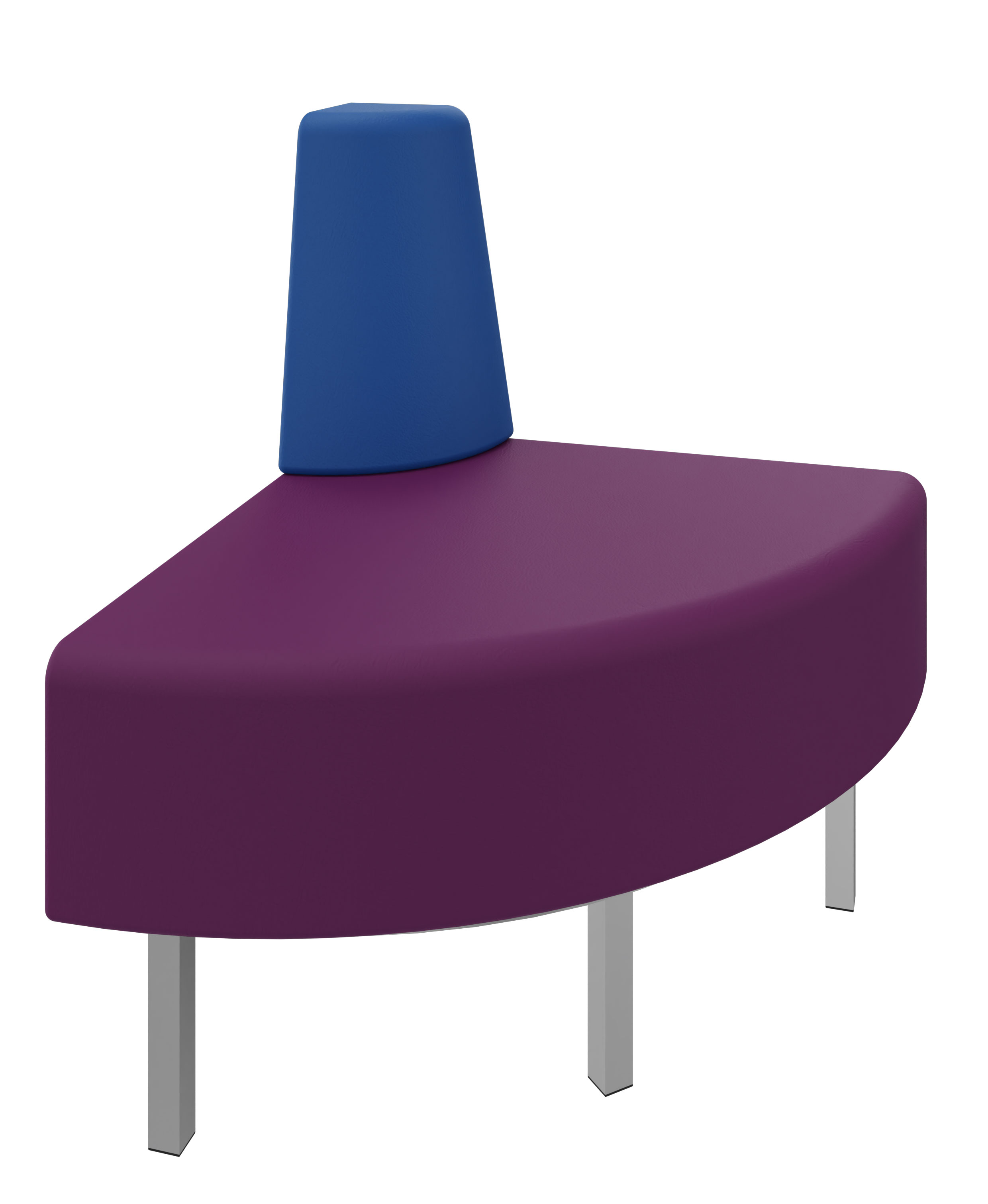 Litti Außeneckelement SOFTSKIN lila / royalblau