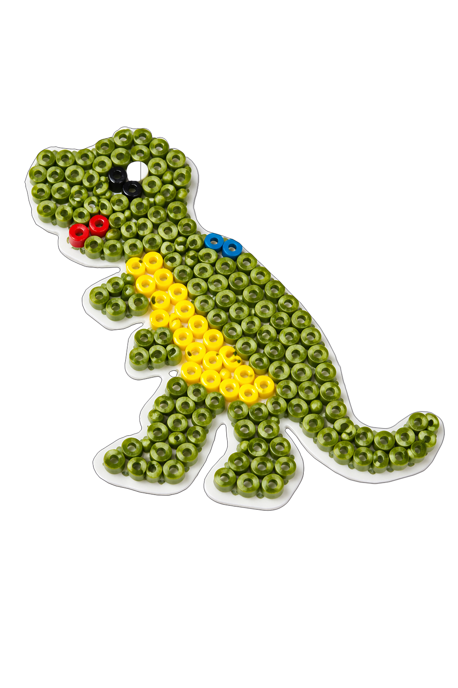 Bügelperlen mit Stiftplatte Dinosaurier