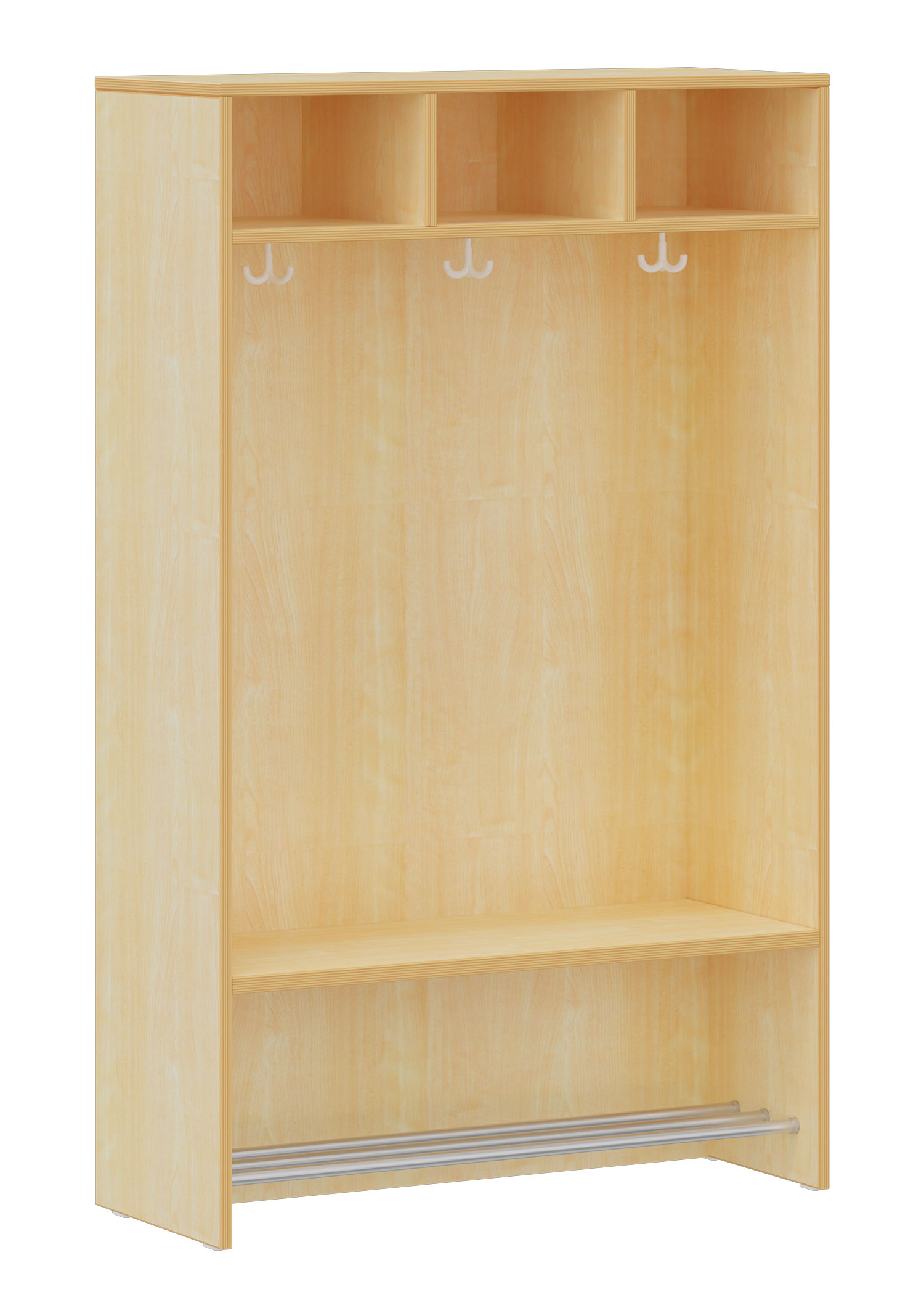 hej Regalgarderobe A mit 30,8 cm Fachbreite Größe 4, 3 Schrankfächer
