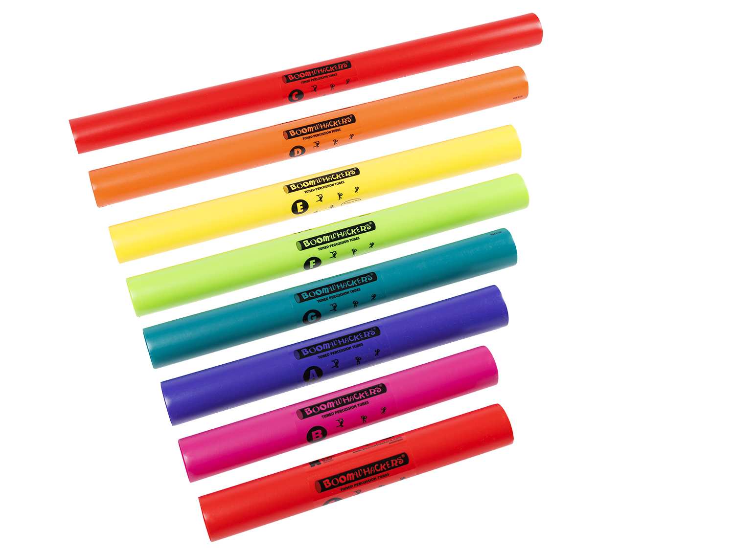 Boomwhackers® diatonisch, 8 Stück