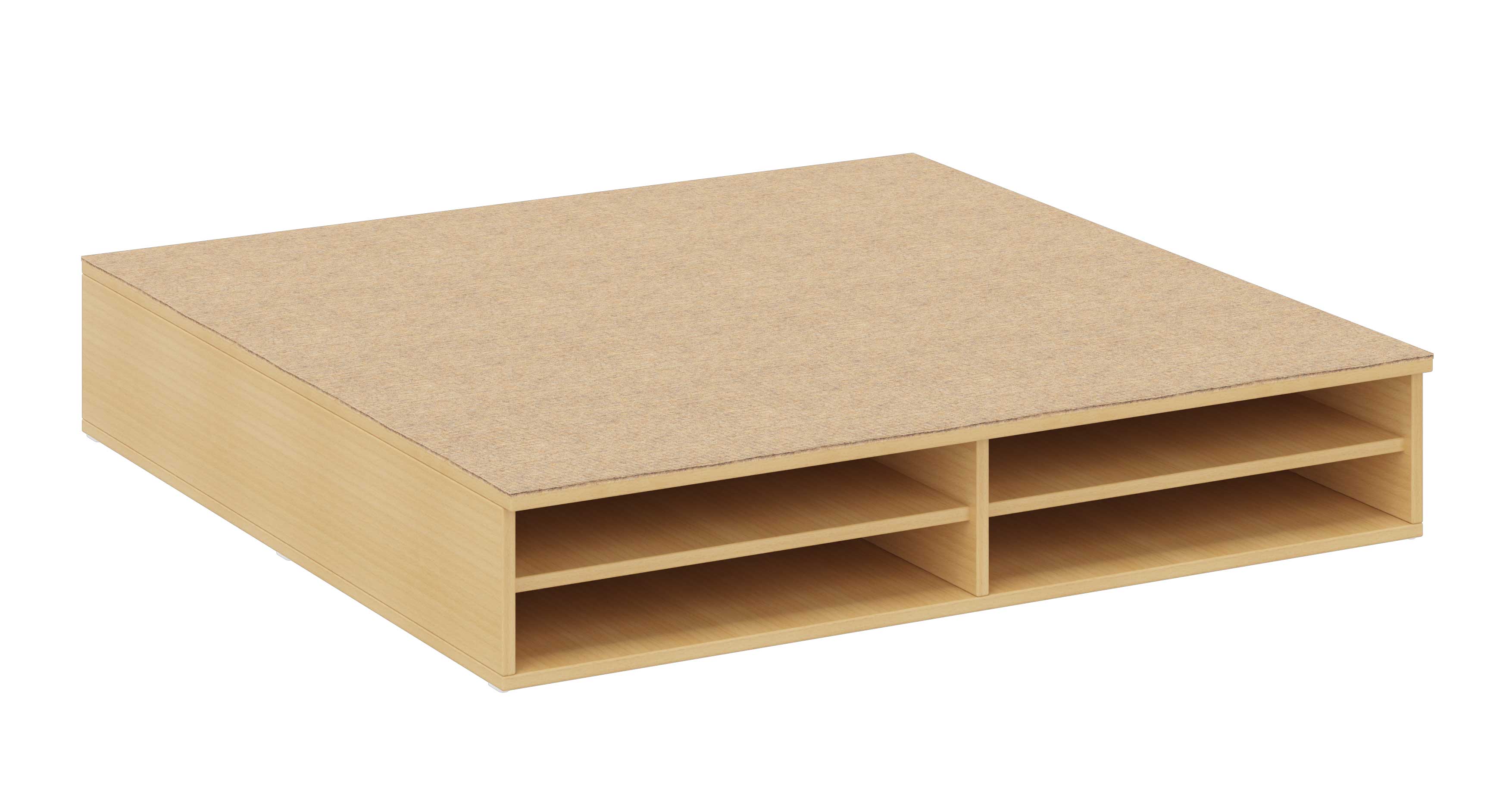 Bettenpodest ohne Klappe, beige
