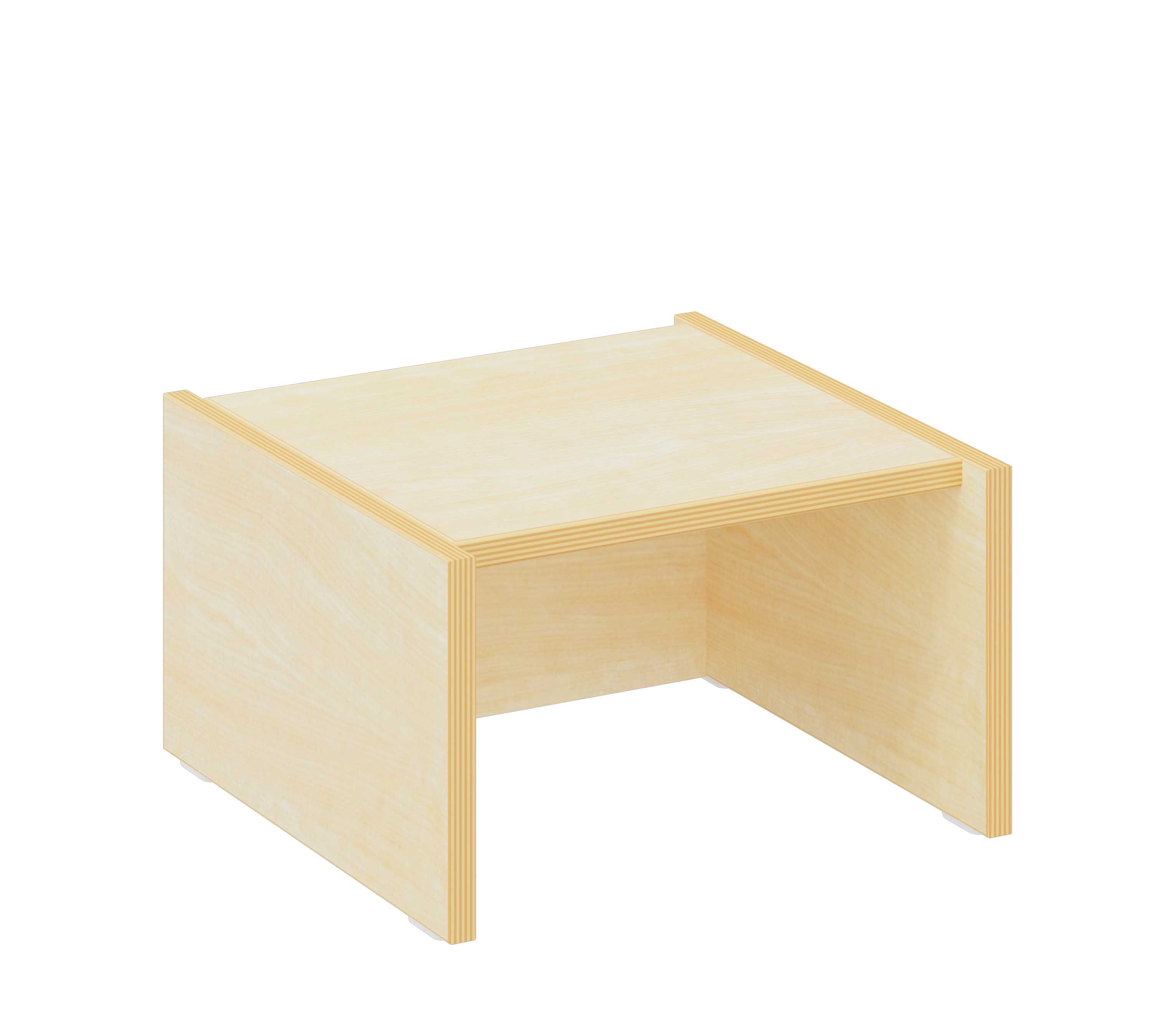 Sockel für Materialkästen Regale klein, Breite 40 cm