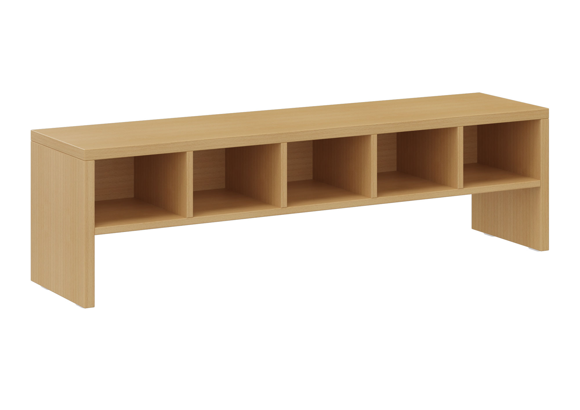 hej Garderobenbank T mit Fächern Höhe 35 cm, Breite 124,5 cm, Buche Dekor