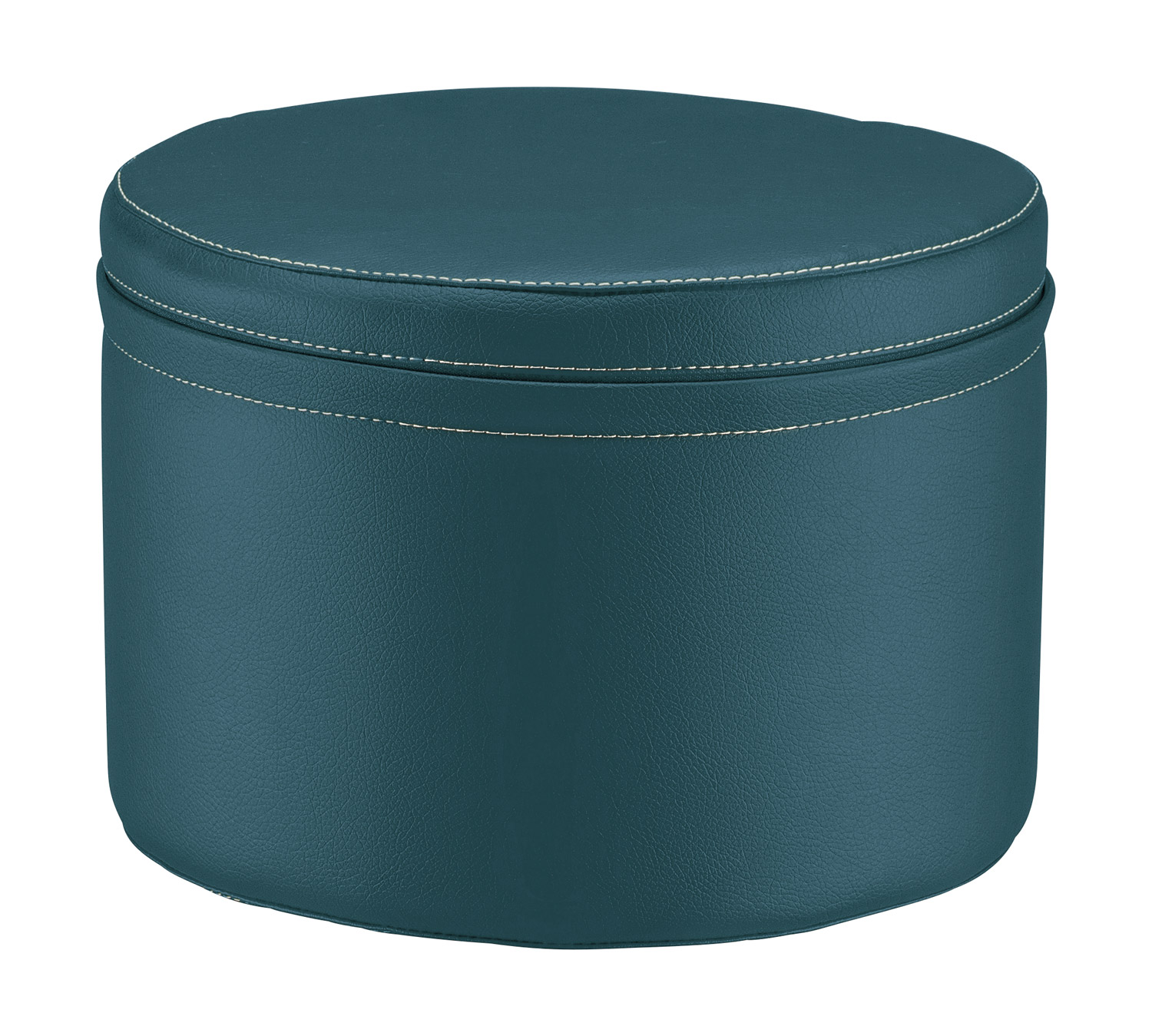 Polsterhocker rund Krippe Softskin petrol
