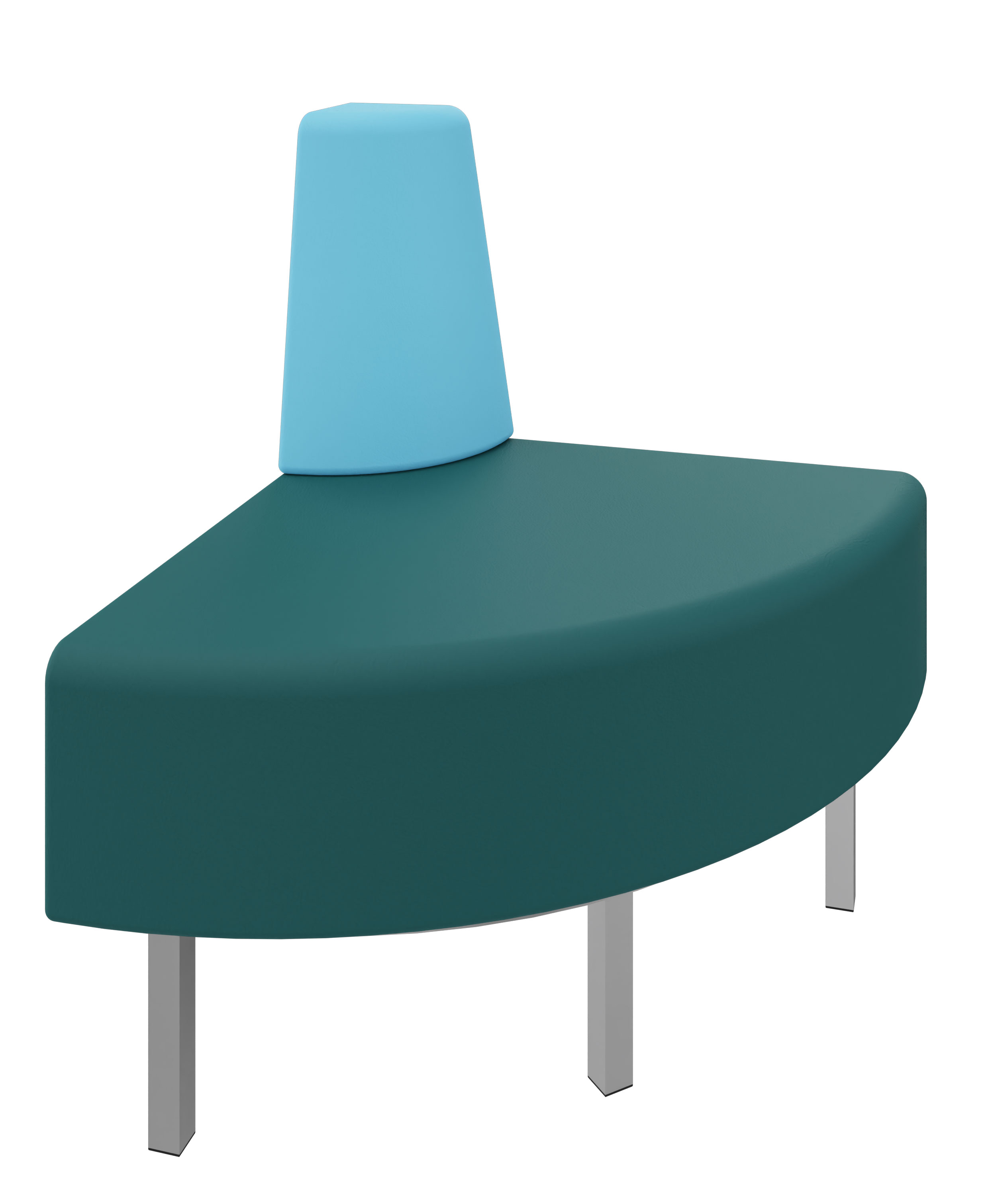Litti Außeneckelement SOFTSKIN petrol / eisblau