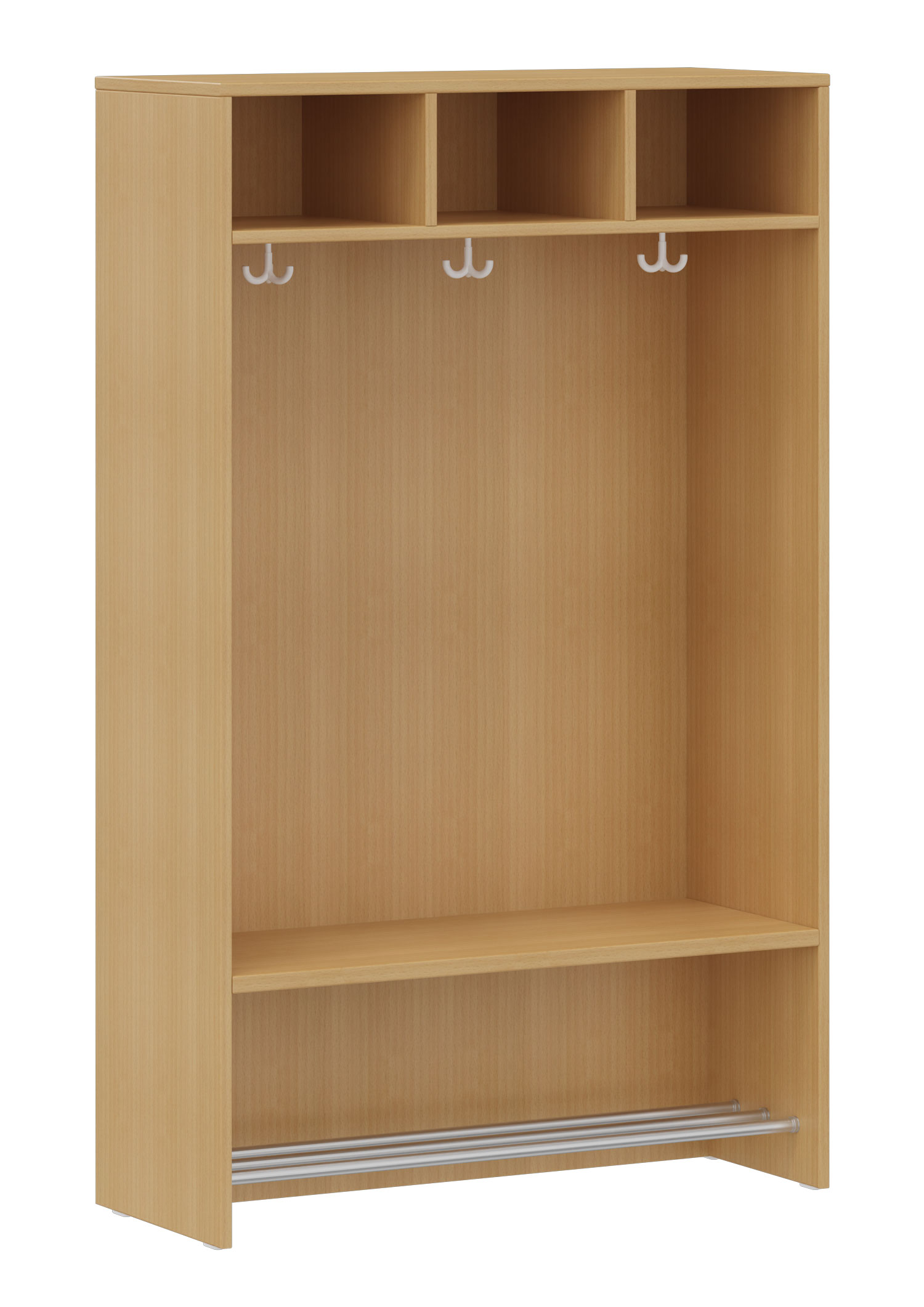 hej Regalgarderobe A mit 30,8 cm Fachbreite Größe 4, 3 Schrankfächer