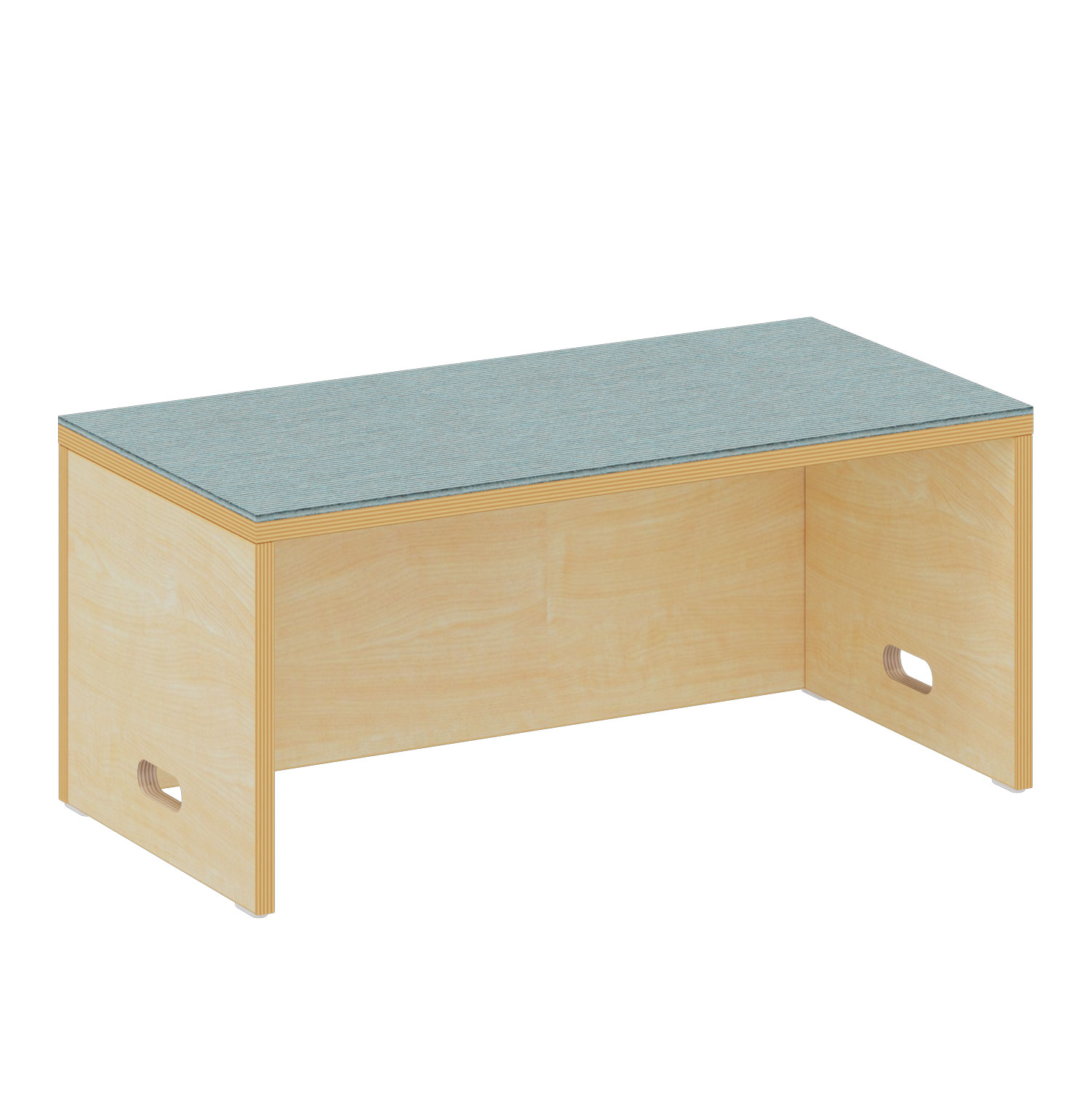 Spielpodest für Rollcontainer eisblau
