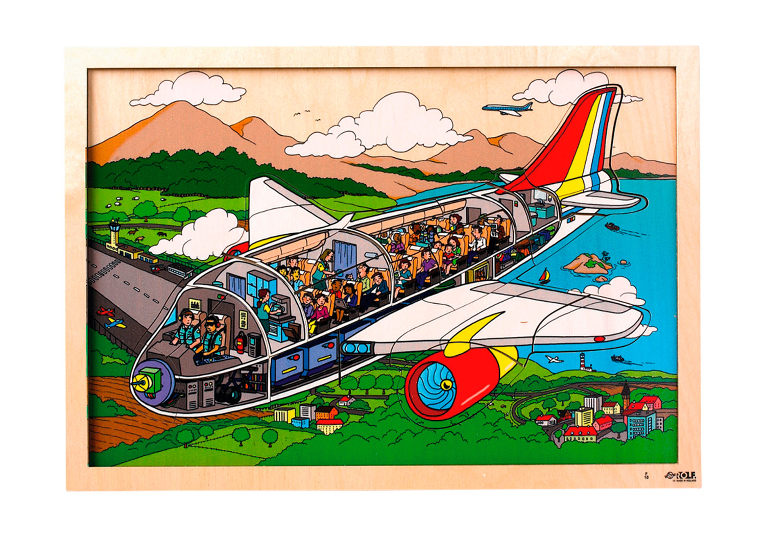 Lagenpuzzle Flugzeug