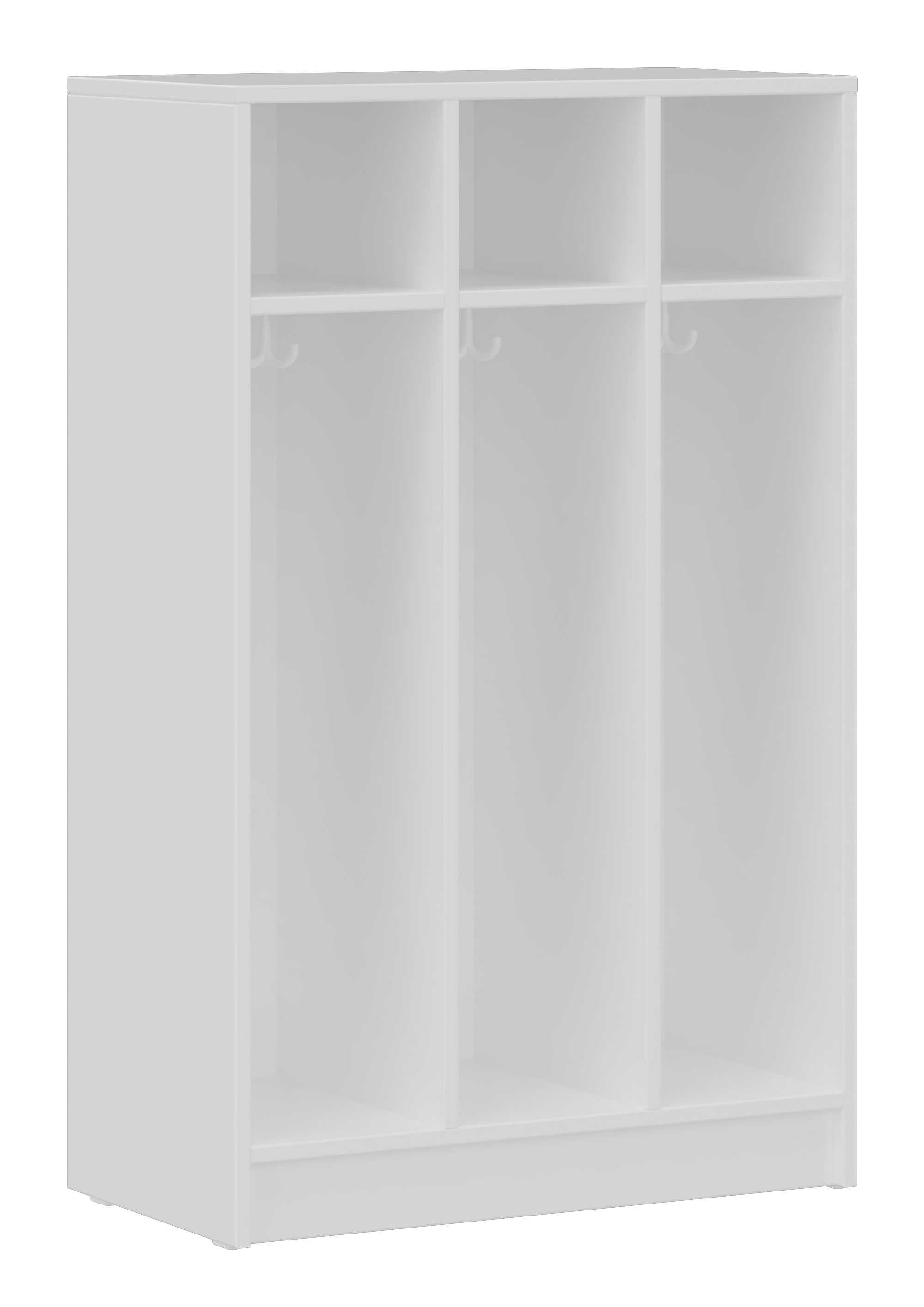 hej Fachgarderobe F mit 22,6 cm Fachbreite Größe 1/3, 3 Fächer