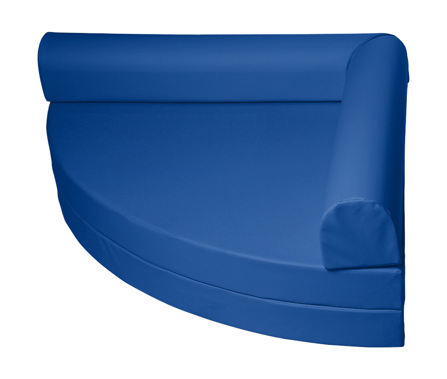 Viertelkreis-Klappmatte Softskin royalblau