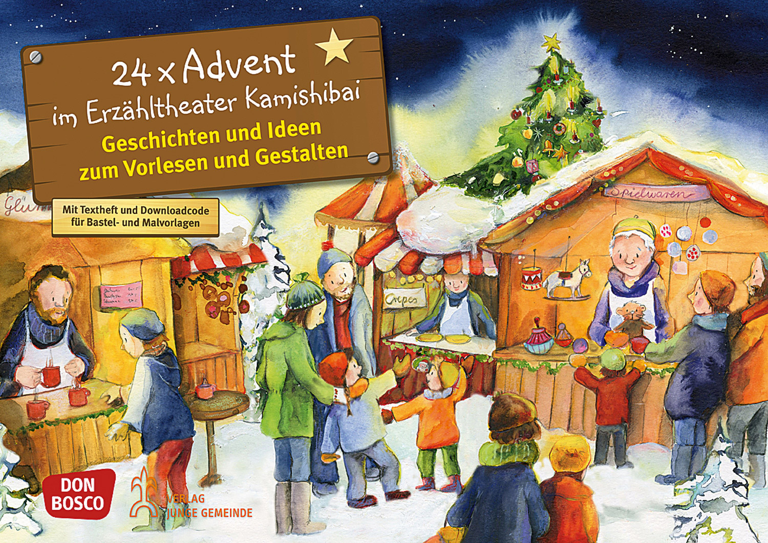Kamishibai Bildkarten: 24 x Advent
