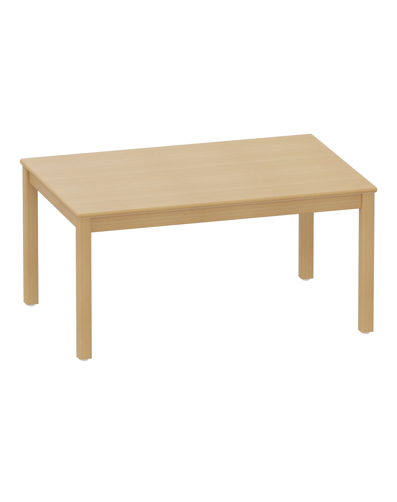Rechtecktisch 120 x 90 cm HPL-Schichtstoff Buche Dekor
