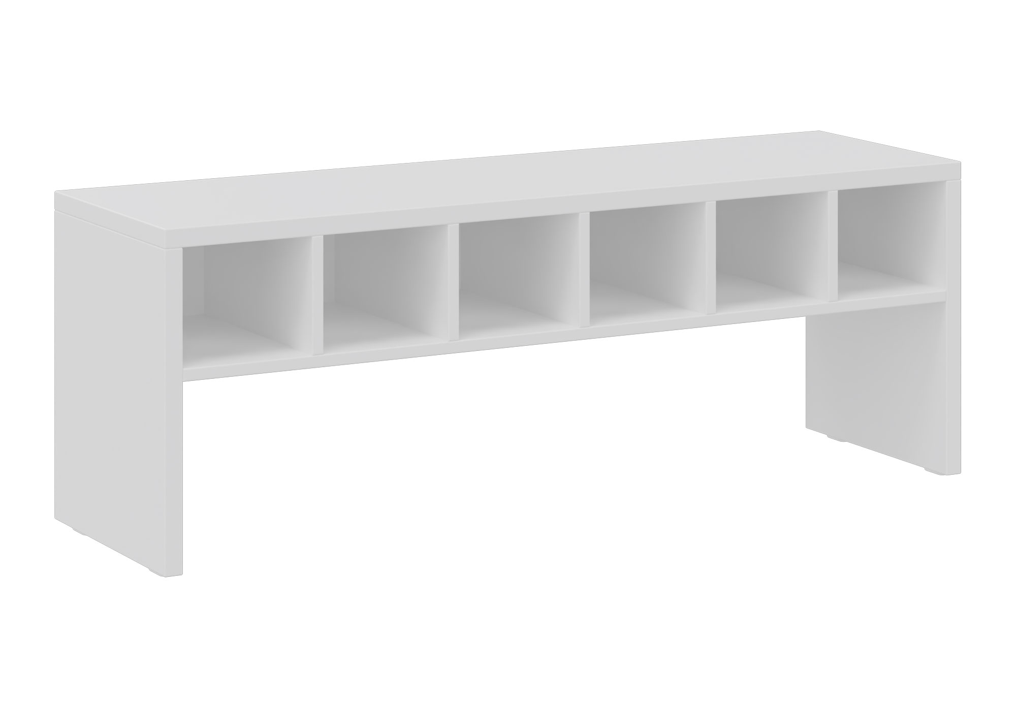hej Garderobenbank T mit Fächern Höhe 43 cm, Breite 119,6 cm, weiß Dekor