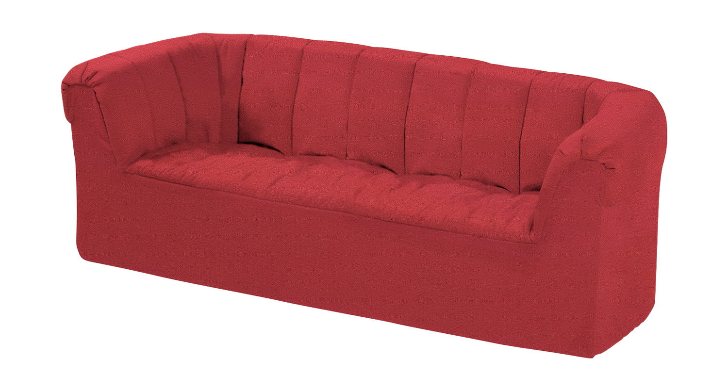 Dreisitzer Sofa Softskin rot