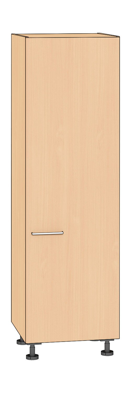 Hochschrank, Höhe 201,25 cm Türanschlag rechts, Buche
