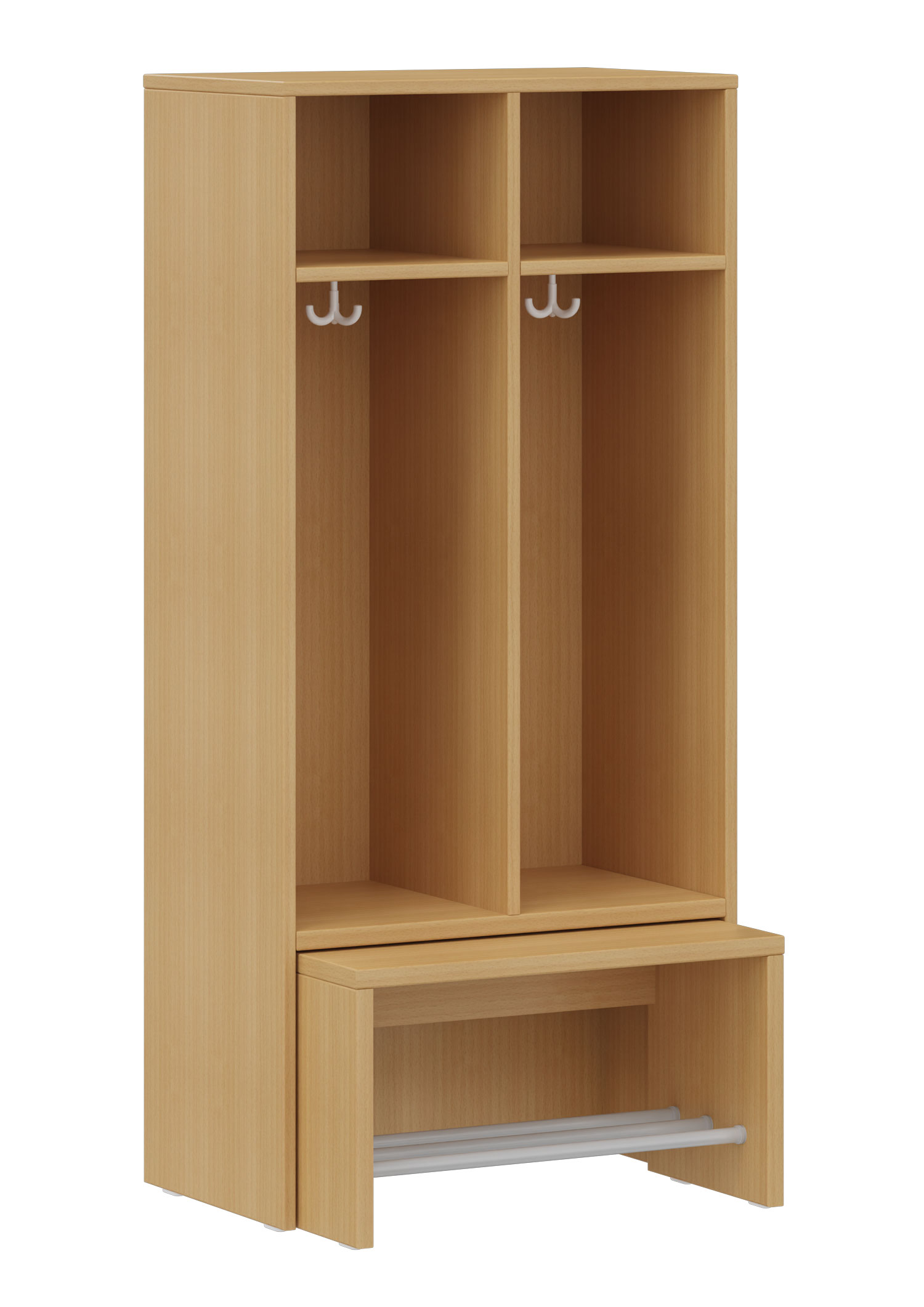 hej Garderobe mit Ausziehbank B mit 30,8 cm Fachbreite Größe 3, 2 Schrankfächer hej Garderobe mit Ausziehbank B mit 30,8 cm Fachbreite Größe 3, 2 Schrankfächer