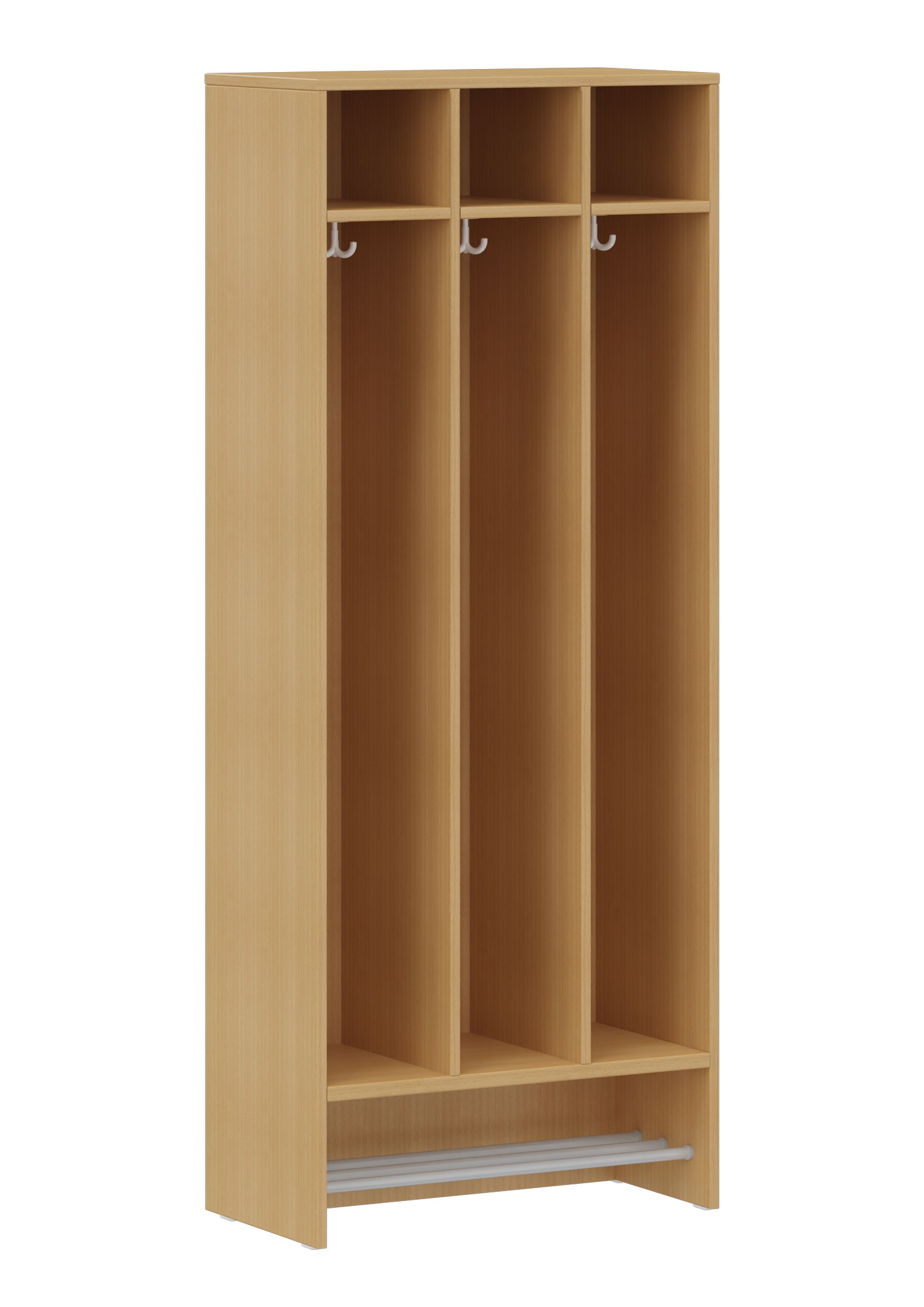 hej Schrankgarderobe D mit 22,6 cm Fachbreite Größe 5, 3 Schrankfächer