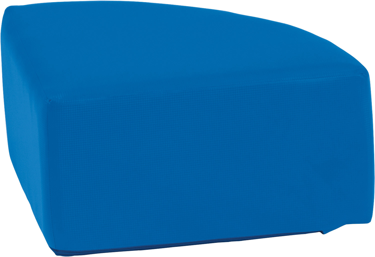 Hocker Viertelkreis blau