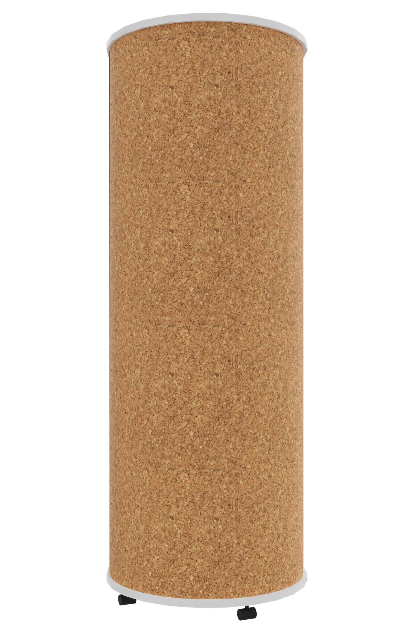 Litfaßsäule Kork, weiß